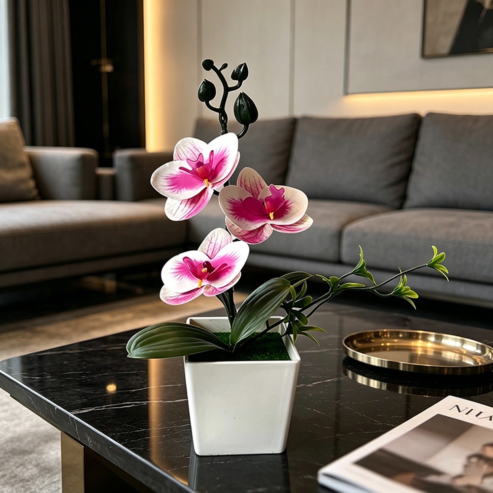 Home Office Depot - For Mini Artificial Phalaenopsis Orchid In