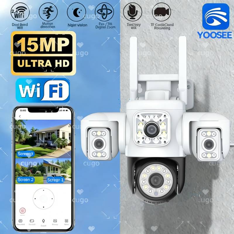 Home Office Email - 15MP PTZ WiFi Camera Four Len