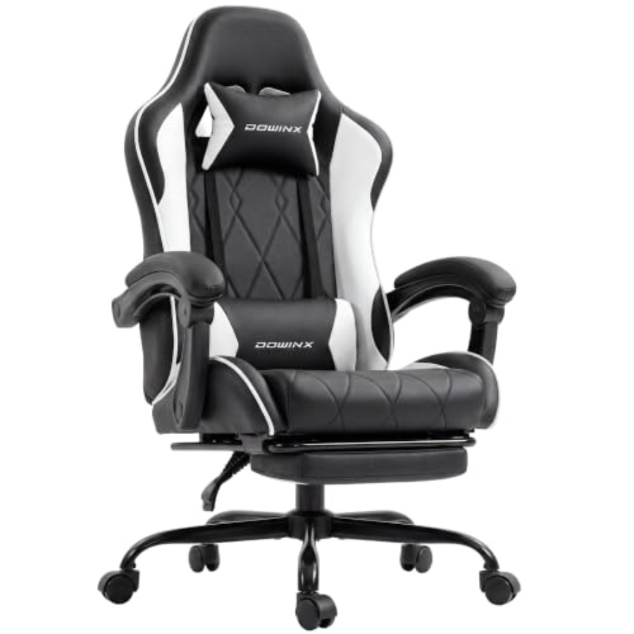 Home Office Chair - Gaming Chair with Footrest, Ergonomic Office