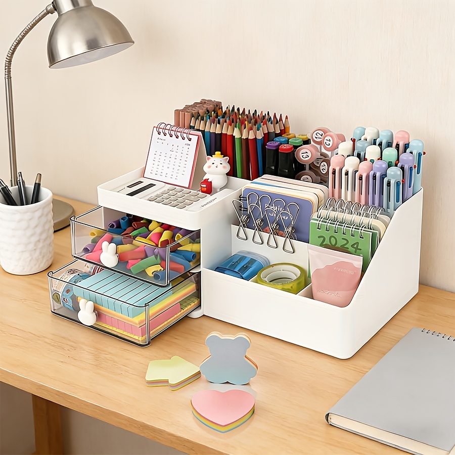 Letter Tray Desk - Cute Rabbit Desk Organizer Pen Holder