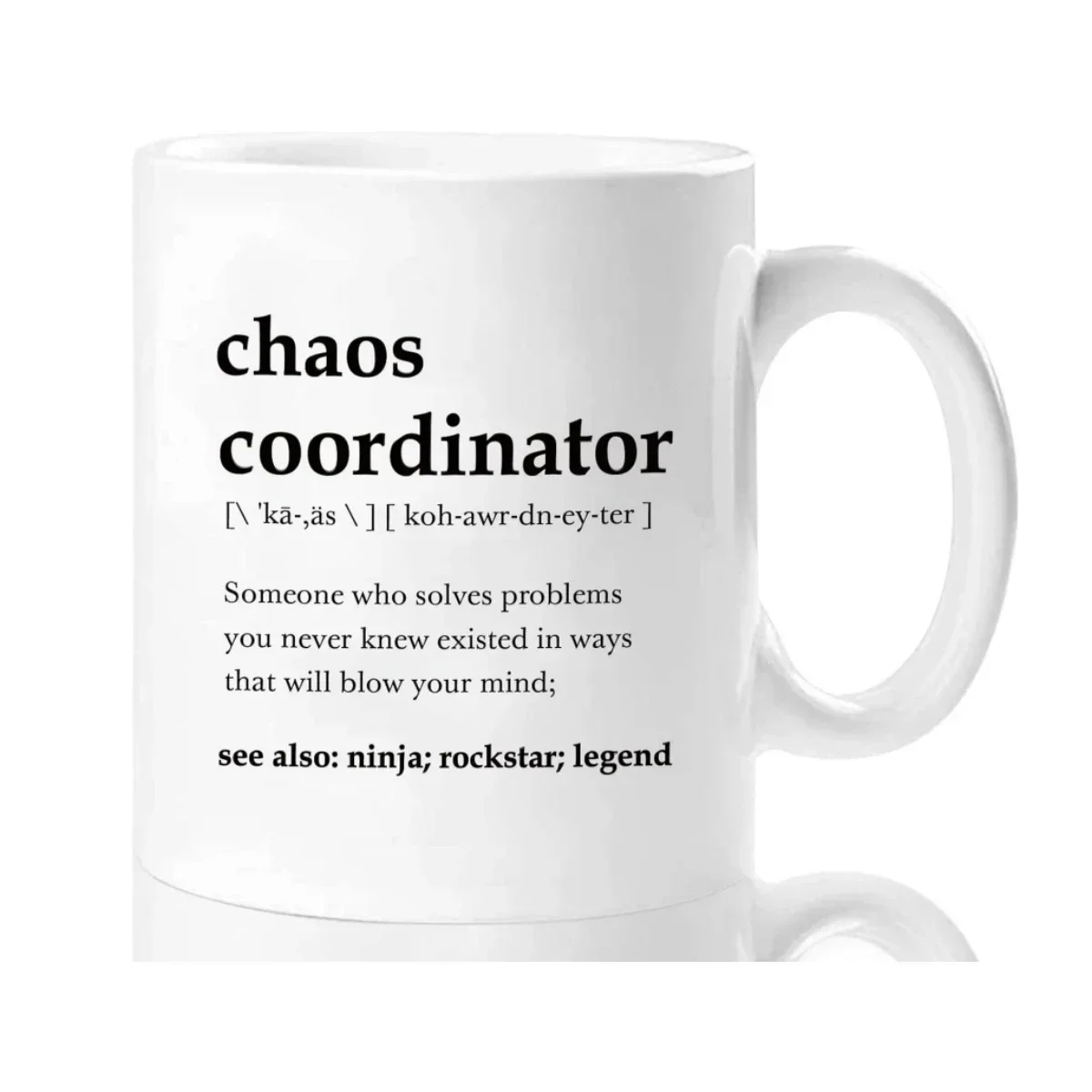 Home Office Dictionary - Chaos Coordinator Dictionary Definition Ceramic Coffee