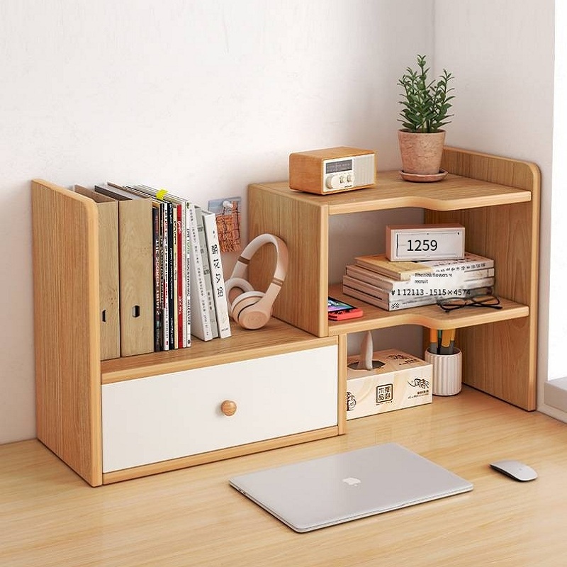 Letter Tray Desk - Desk Bookshelf Desktop Shelving Desk Storage
