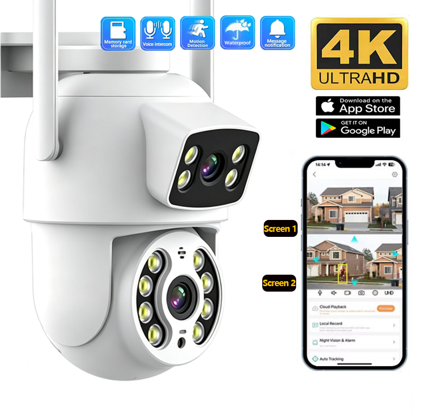 8MP 4K Wifi Surveillance Camer - огляд і ціна Home Office Email
