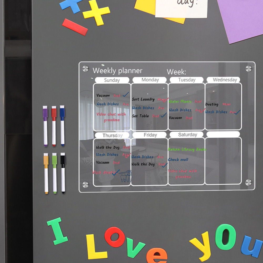 Fridge Magnet Calendar Board W - огляд і ціна Letter Tray Desk