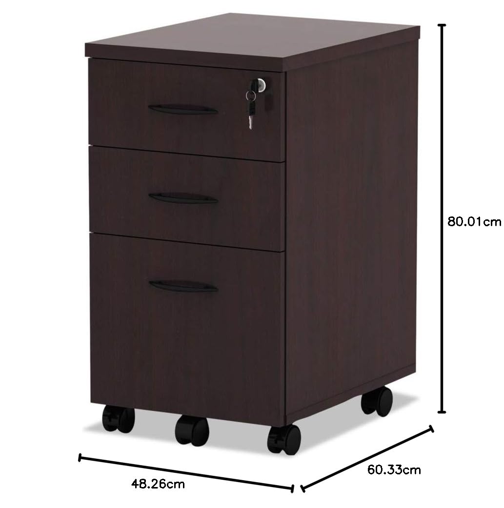 Mobile Pedestal File Cabinet 3 - огляд і ціна Drawer Pedestal Cabinet