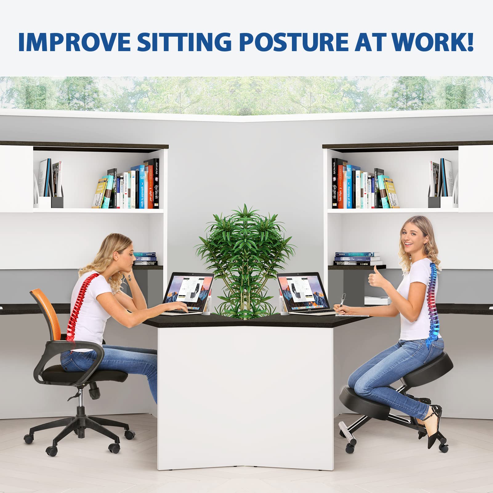 Kneeling Chair Ergonomic for O - огляд і ціна Home Office Chair