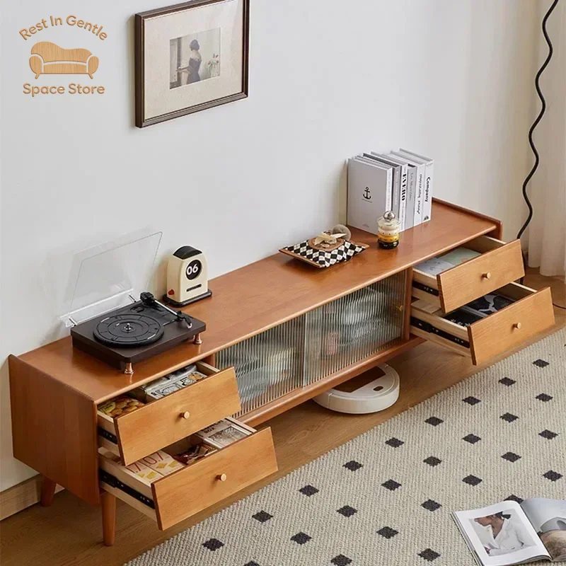 Media Console Tv Stand Modern  - огляд і ціна Drawer Pedestal Cabinet