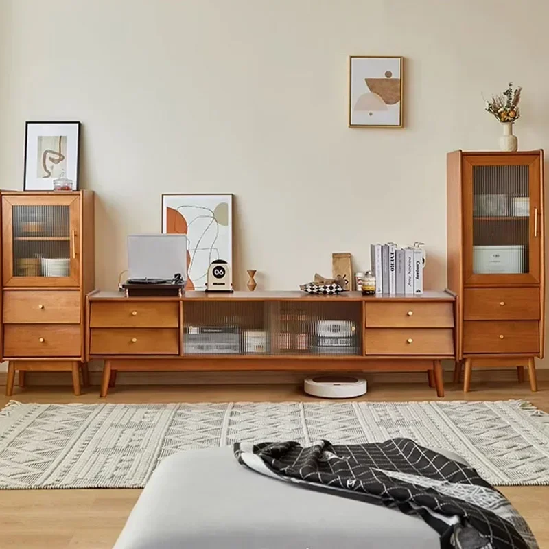 Media Console Tv Stand Modern  - огляд і ціна Drawer Pedestal Cabinet