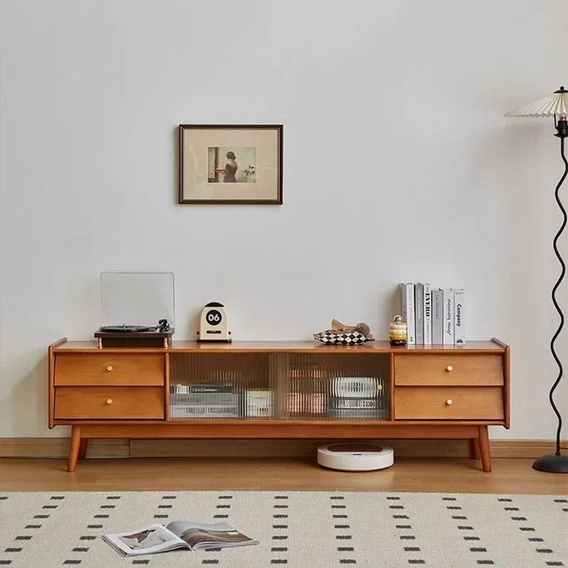 Media Console Tv Stand Modern  - огляд і ціна Drawer Pedestal Cabinet