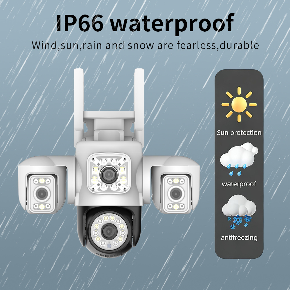 15MP PTZ WiFi Camera Four Len  - огляд і ціна Home Office Email