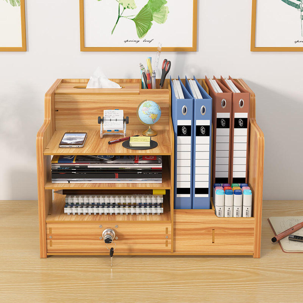 Home Organizer Rack Wooden Des - огляд і ціна Letter Tray Desk