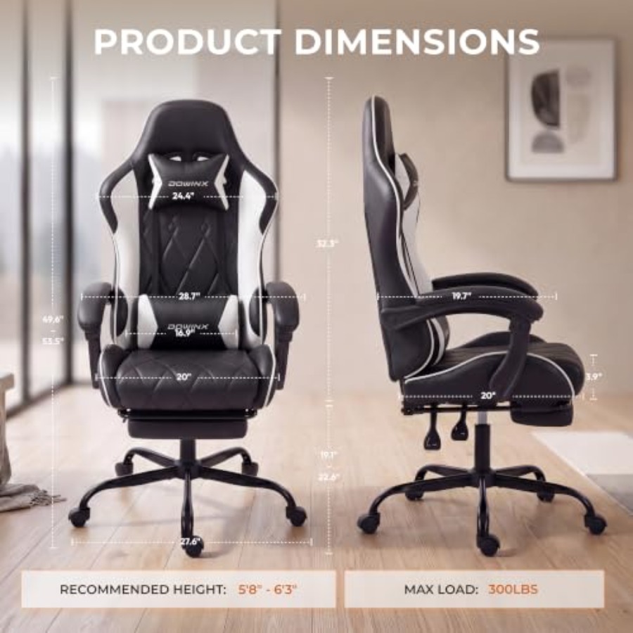 Gaming Chair with Footrest, Er - огляд і ціна Home Office Chair