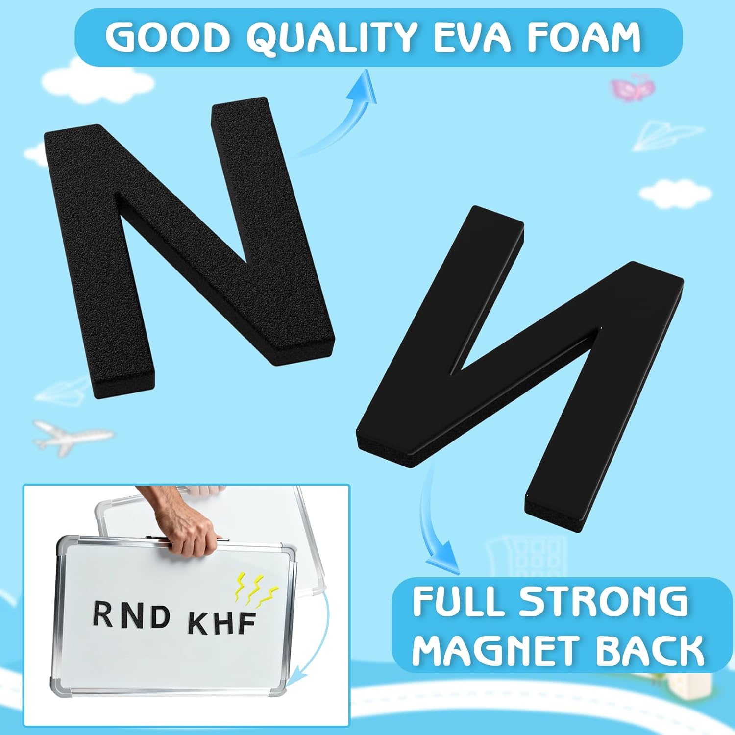 160pcs Decorative Magnetic EVA - огляд і ціна Letter Tray Desk