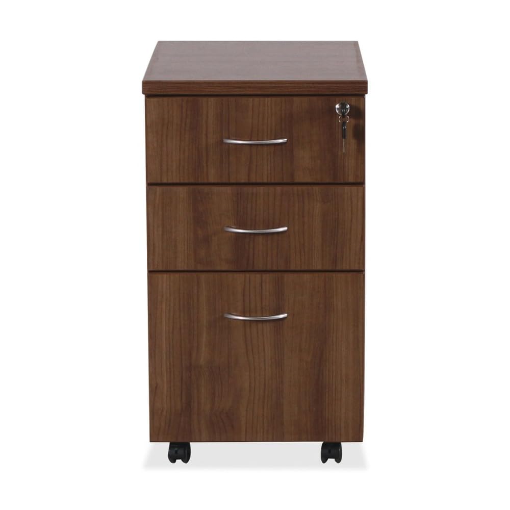 Walnut Freestanding Mobile Ped - огляд і ціна Drawer Pedestal Cabinet