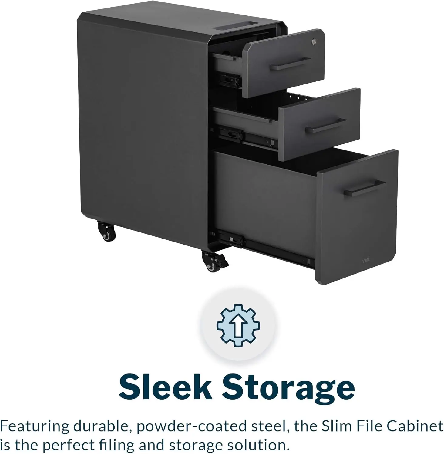 Slim File Cabinet - Three Draw - огляд і ціна Drawer Pedestal Cabinet
