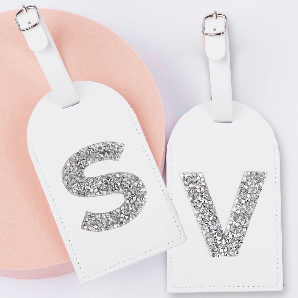 A-Z Rhinestone Monogram Leathe - огляд і ціна Letter Tray Desk