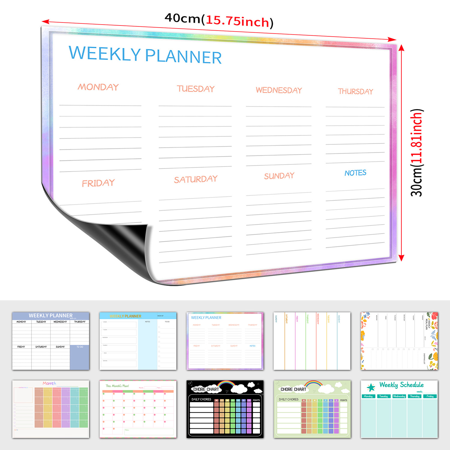 Magnetic Weekly Planner Fridge - огляд і ціна Letter Tray Desk