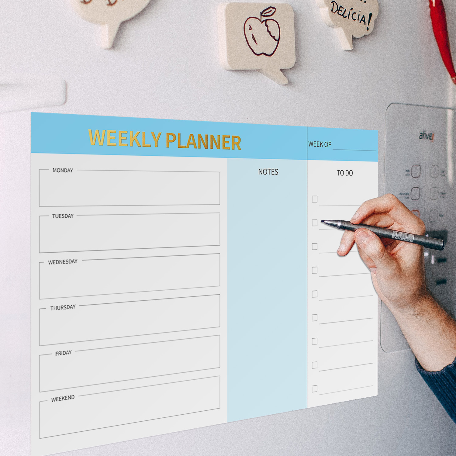 Magnetic Weekly Planner Fridge - огляд і ціна Letter Tray Desk