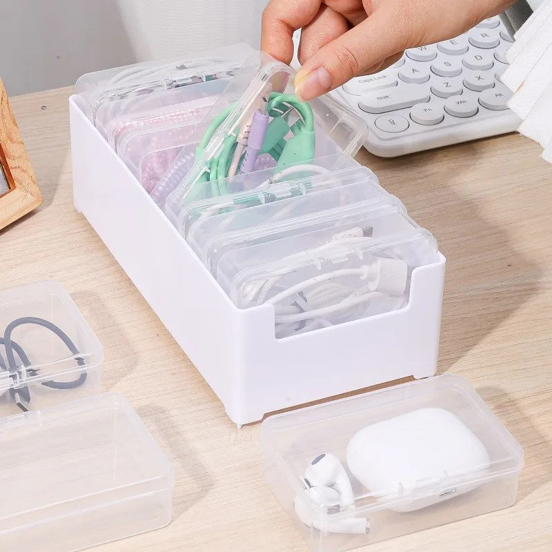 7 In 1 Clear Data Cable Storag - огляд і ціна Cable Management Box