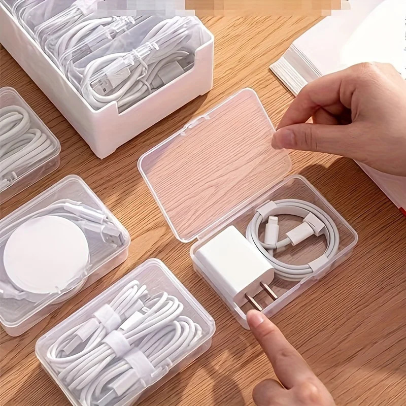7 In 1 Clear Data Cable Storag - огляд і ціна Cable Management Box