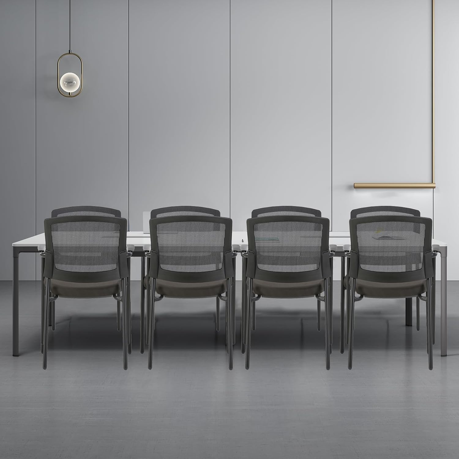 Black Stacking Chairs Stackabl - огляд і ціна Home Office Guest Room