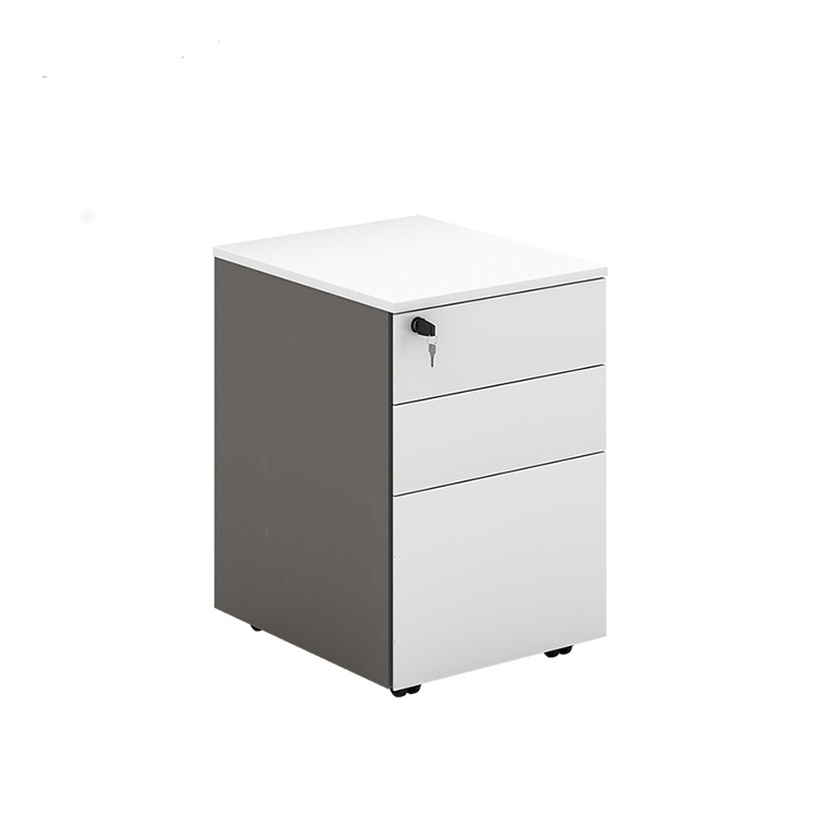 White 3 Drawers Mobile Pedesta - огляд і ціна Drawer Pedestal Cabinet